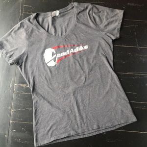 3/$20 Grey glittery Sand Adiks t-shirt